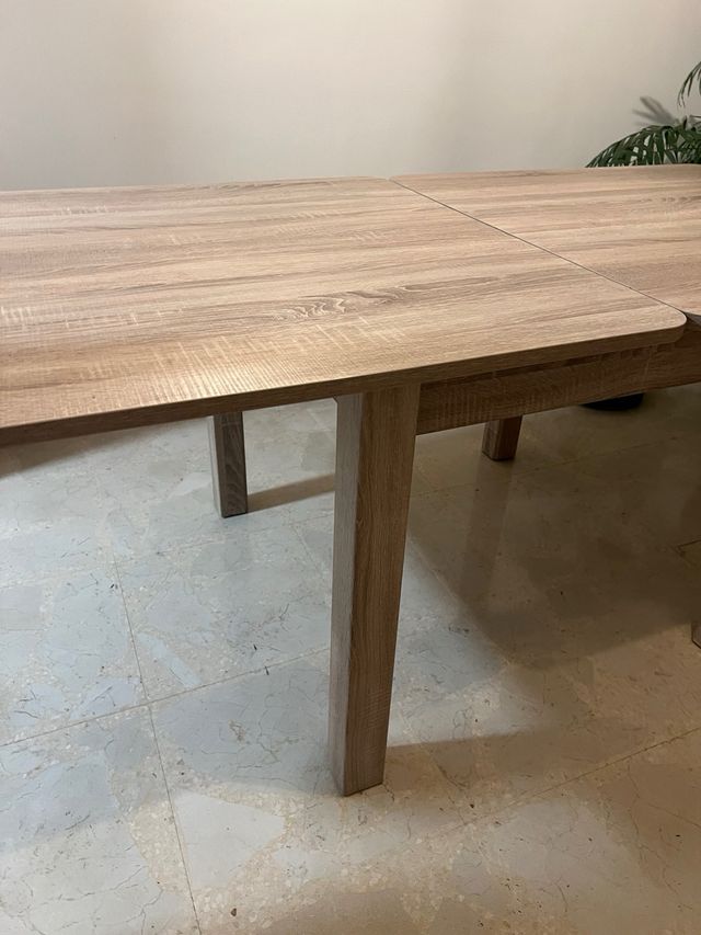 Mesa de comedor extensible madera