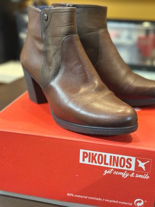 Botines Pikolinos Piel Marrón Talla 40