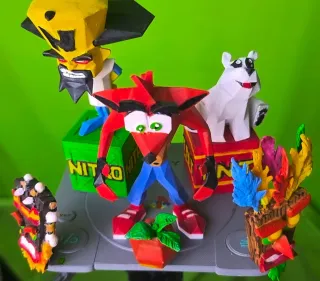 Crash Bandicoot figure 12x12