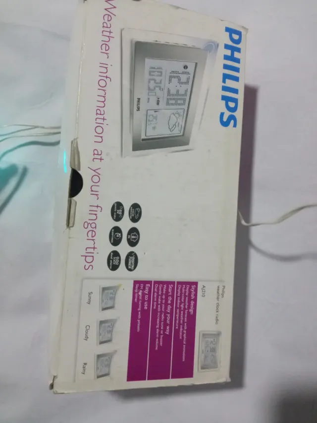 Radio Reloj Meteorológico Philips