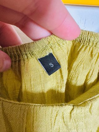 Top Crop Shein Boho Verde Oliva Talla S