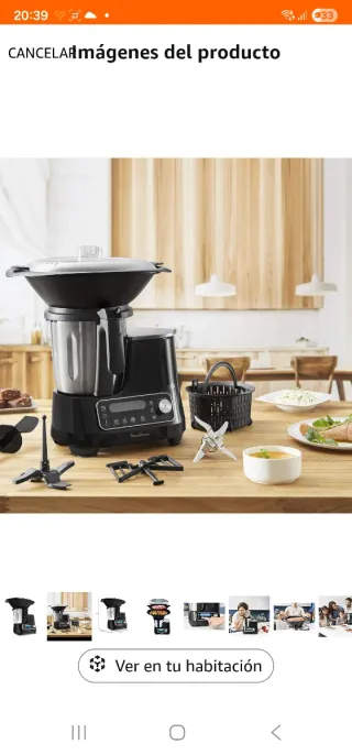 Robot Cocina Moulinex Multifunción Negro