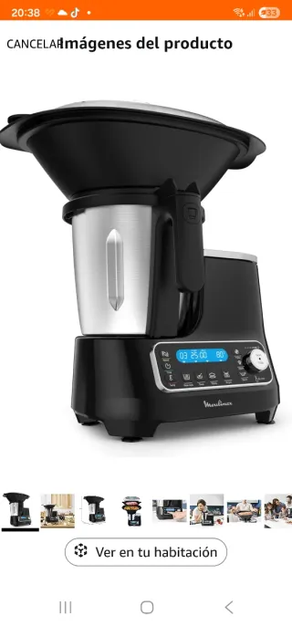 Robot Cocina Moulinex Multifunción Negro