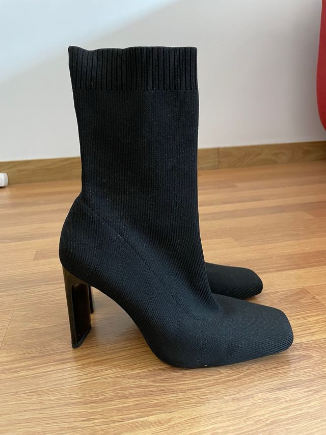 Botines tacón Zara negros