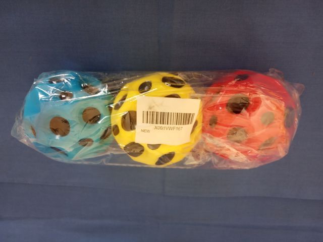 3 Palle Saltellanti Colorate 7 cm