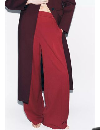 Pantalón palazzo rojo