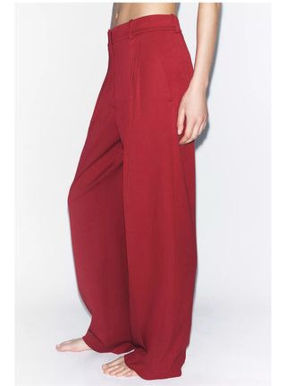 Pantalón palazzo rojo