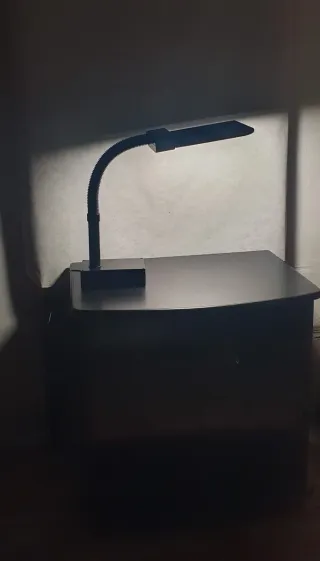 Lampada da tavolo vintage nera