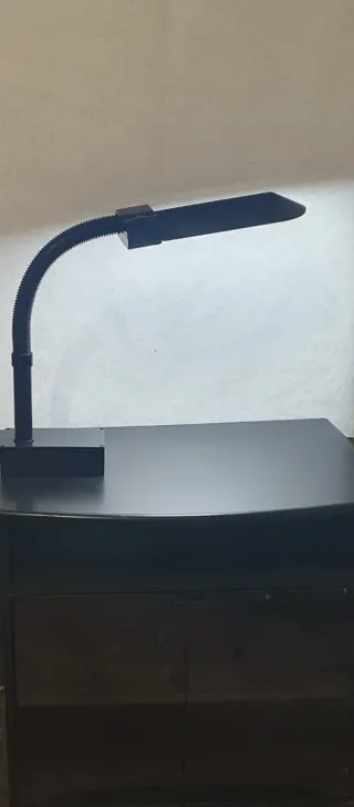 Lampada da tavolo vintage nera