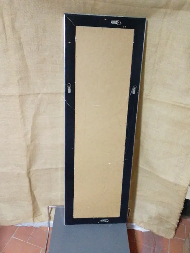 Espelho de corpo inteiro prateado