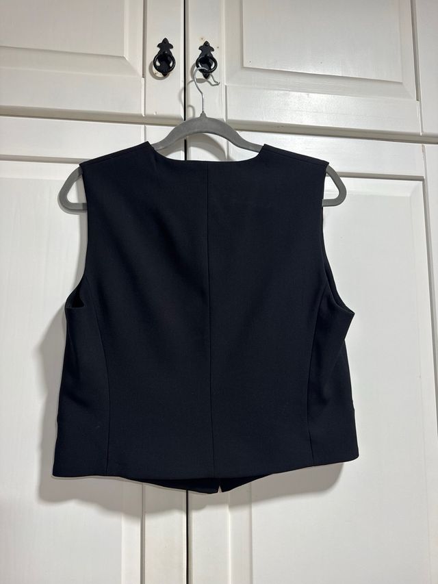 Chaleco Negro Zara mujer