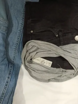 Pantalones de maternidad (negro y azul)