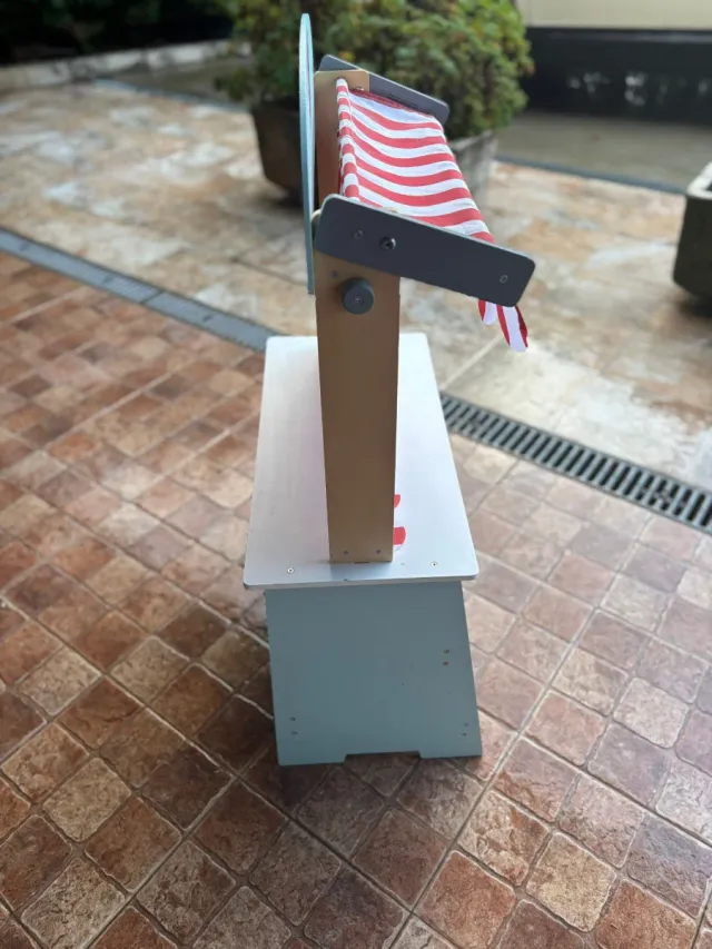 Teatro de marionetas madera y puesto tienda niños