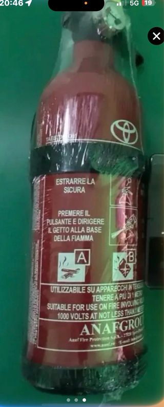 2 - Estintore portatile Toyota