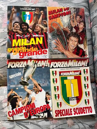 4 Riviste Forza Milan - Campioni