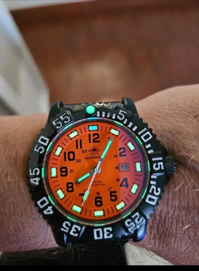 Reloj Addiesdive Naranja y Negro