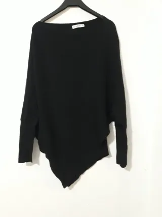 Jersey Zara Negro Asimétrico