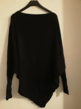 Jersey Zara Negro Asimétrico