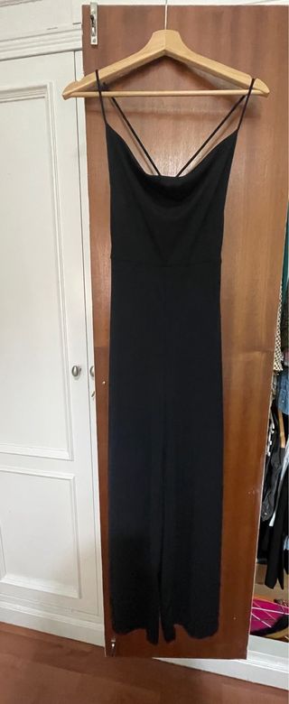 Mono largo negro Stradivarius