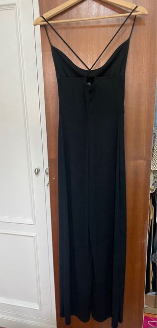 Mono largo negro Stradivarius