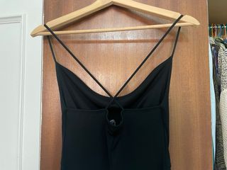 Mono largo negro Stradivarius