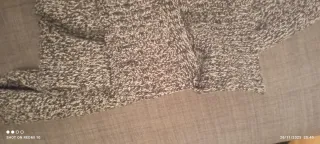 Jersey cuello redondo gris y negro talla XL