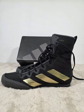 Adidas Box Hog 4 Zapatillas Unisex Negro/Oro