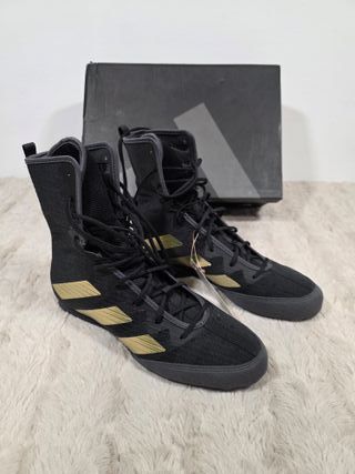 Adidas Box Hog 4 Zapatillas Unisex Negro/Oro