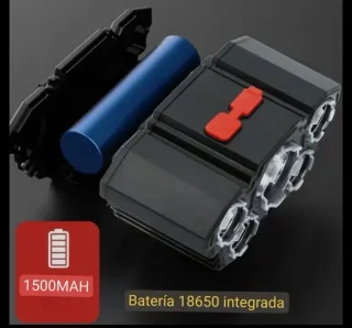 Linterna Frontal potente de 5 LED Recargable