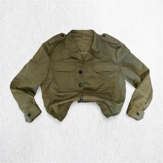 Vintage 1990 Spanish Army Field Jacket Olive Green