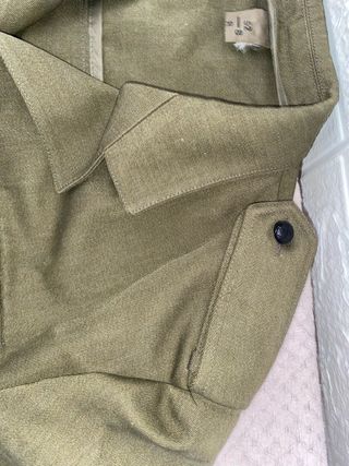 Vintage 1990 Spanish Army Field Jacket Olive Green