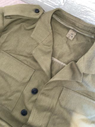 Vintage 1990 Spanish Army Field Jacket Olive Green