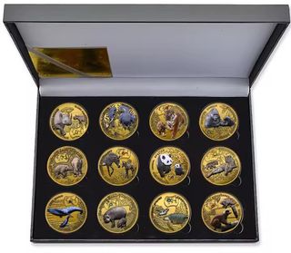 ZAMBIA 2014 COLECCIÓN DE 12 MONEDAS