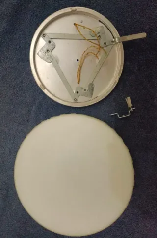 Lámpara Techo Vidrio Opalino Vintage