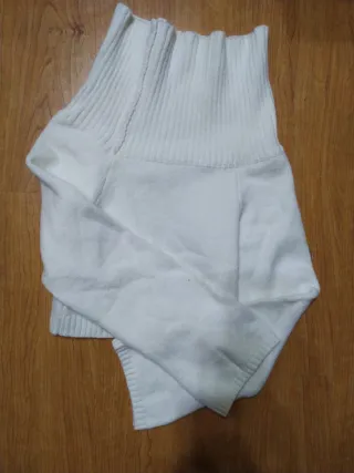 Jersey Shein cuello alto blanco