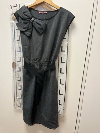 Vestido Fornarina gris con lazo