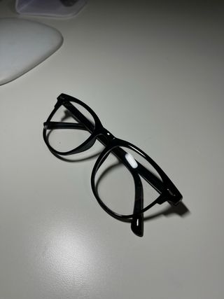 Gafas Negras Vintage TikTok Decorativas