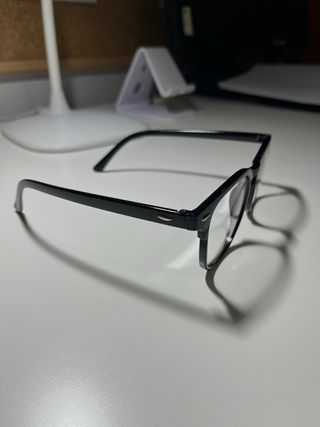 Gafas Negras Vintage TikTok Decorativas