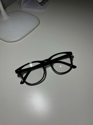 Gafas Negras Vintage TikTok Decorativas