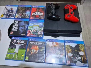 Consola PS4 Slim 1TB + 2 Mandos + 9 Juegos