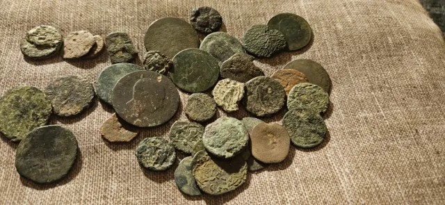 Lote de monedas antiguas