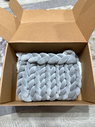 Borsa Mashmallow grigio e oro