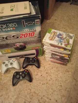 Xbox 360 Elite Lote Consola Kinect Juegos y más