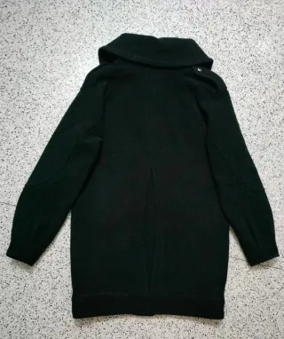 Chaquetón paño negro bolsillos T.XS