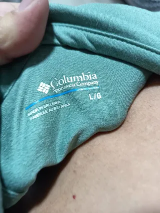 Camiseta Columbia Verde Talla L