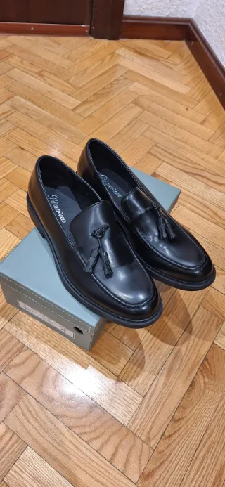 Mocasines de vestir hombre con borlas