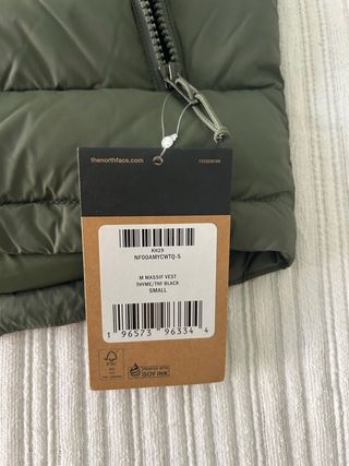 Chaleco The North Face 700 Negro/Verde