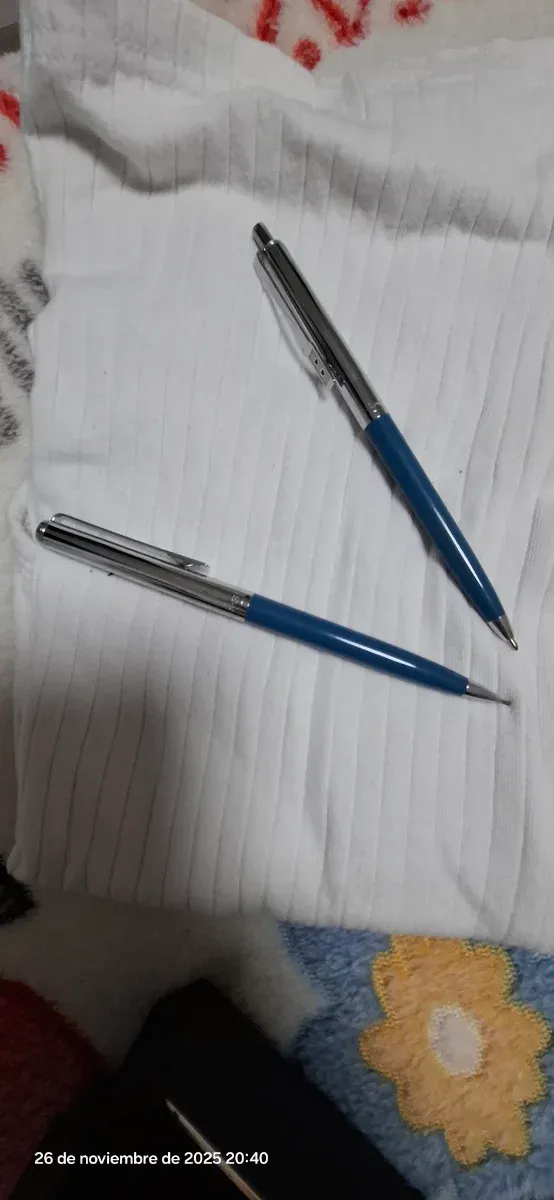 Set de Caneta e Lápis de Cor Azul Paper Mate