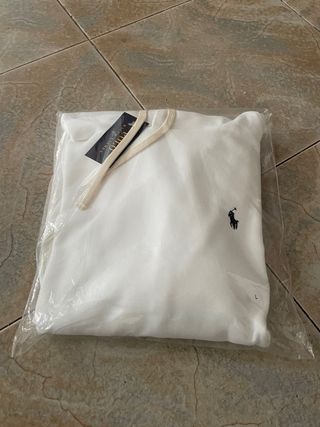 Hoodie Polo Ralph Lauren Branco Tamanho L