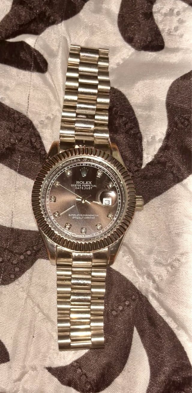 Rolex Datejust Negro Diamantes
